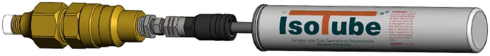 IsoSampler Go attached to an IsoTube